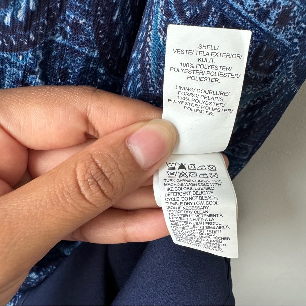 Lucky Brand Blue Paisley Western Dress - Picture 9 of 9